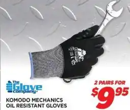 Auto One KOMODO MECHANICS OIL RESISTANT GLOVES offer