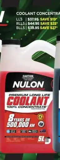 Auto One COOLANT CONCENTRATES offer