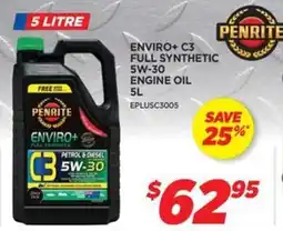Auto One ENVIRO+ C3 FULL SYNTHETIC 5W-30 ENGINE OIL offer