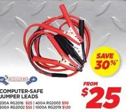 Auto One CHARGE COMPUTER-SAFE JUMPER LEADS offer