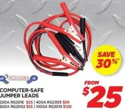 Auto One CHARGE COMPUTER-SAFE JUMPER LEADS offer