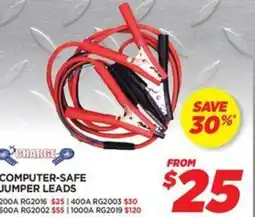 CHARGE COMPUTER-SAFE JUMPER LEADS