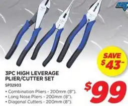 Auto One 3pc high leverage plier/cutter set offer