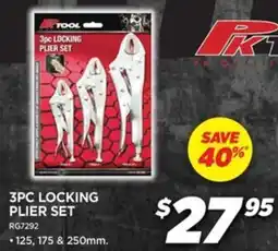 Auto One 3pc locking plier set offer