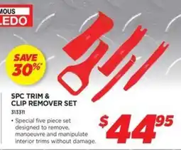 Auto One 5pc trim & clip remover set offer