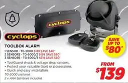 cyclops TOOLBOX ALARM
