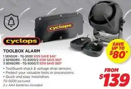 cyclops TOOLBOX ALARM