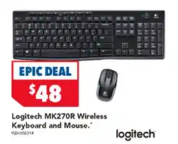2nds World Logitech MK270R Wireless Keyboard and Mouse. offer