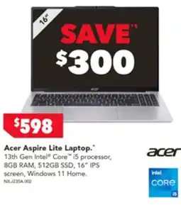 2nds World Acer Aspire Lite Laptop offer