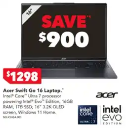 2nds World Acer Swift Go 16 Laptop offer