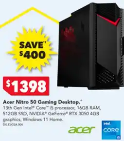 2nds World Acer Nitro 50 Gaming Desktop offer