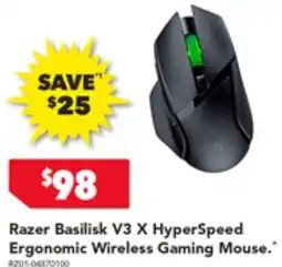 2nds World Razer Basilisk V3 X HyperSpeed Ergonomic Wireless Gaming Mouse offer