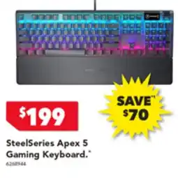2nds World SteelSeries Apex 5 Gaming Keyboard offer