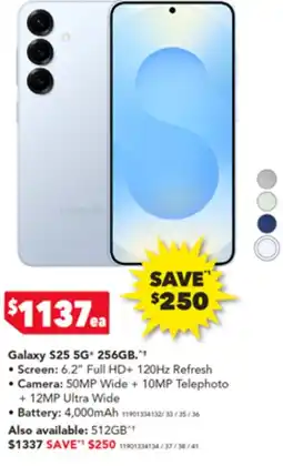 2nds World Galaxy S25 5G 256GB offer