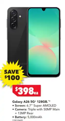 2nds World Galaxy A26 5G 128GB offer