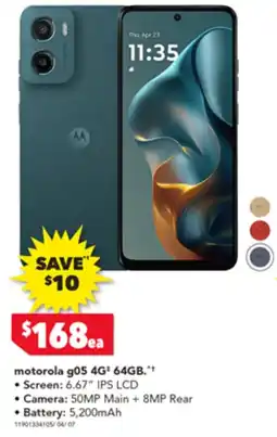 2nds World motorola g05 4G+ 64GB offer
