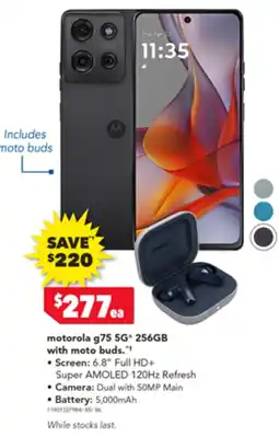 2nds World motorola g75 5G* 256GB with moto buds offer