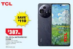 2nds World TCL 50 Pro NXTPAPER 5G 512GB offer