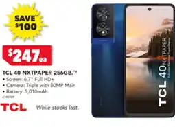 2nds World TCL 40 NXTPAPER 256GB offer