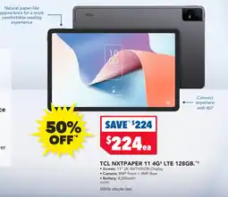 2nds World TCL NXTPAPER 11 4G LTE 128GB offer