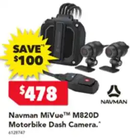 Navman MiVue™ M820D Motorbike Dash Camera