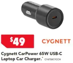 2nds World Cygnett CarPower 65W USB-C Laptop Car Charger offer