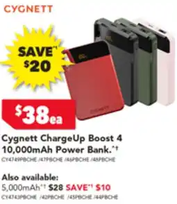 2nds World Cygnett Charge Up Boost 4 10,000mAh Power Bank offer