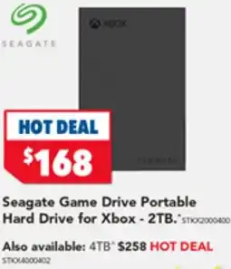 Seagate Game Drive Portable Hard Drive for Xbox-2TB