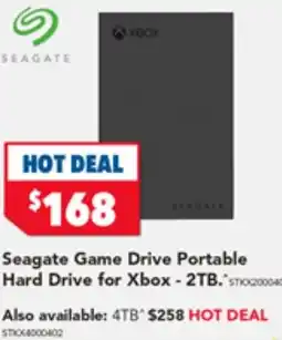 2nds World Seagate Game Drive Portable Hard Drive for Xbox-4TB offer
