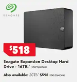 2nds World Seagate Expansion Desktop Hard Drive-16TB offer