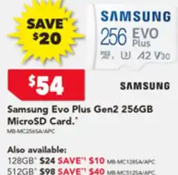 2nds World Samsung Evo Plus Gen2 512GB MicroSD Card offer