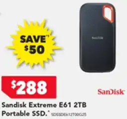 Sandisk Extreme E61 2TB Portable SSD