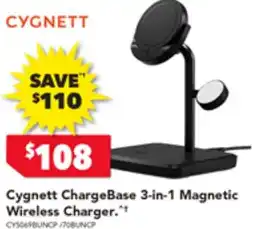Cygnett ChargeBase 3-in-1 Magnetic Wireless Charger