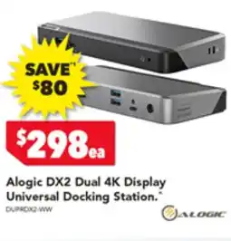 Alogic DX2 Dual 4K Display Universal Docking Station