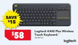 2nds World Logitech K400 Plus Wireless Touch Keyboard offer