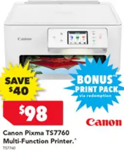 Canon Pixma TS7760 Multi-Function Printer