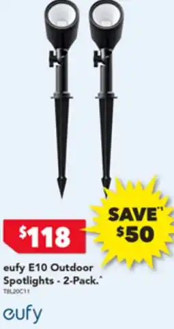 2nds World eufy E10 Outdoor Spotlights - 2-Pack offer