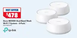 2nds World Deco BE5000 Dual-Band Mesh Wi-Fi 7 System - 3-Pack offer