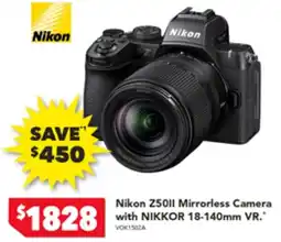 Nikon Z50ll Mirrorless Camera with NIKKOR 18-140mm VR