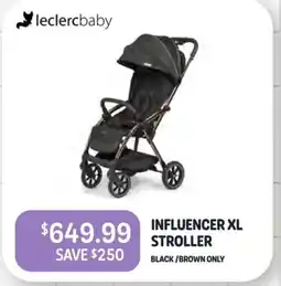 Baby Kingdom Influencer xl stroller black/brown only offer