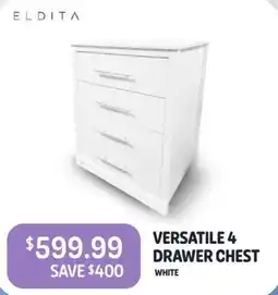 Baby Kingdom Eldita versatile 4 drawer chest offer
