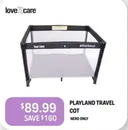 Baby Kingdom Lovencare playland travel cot nero only offer