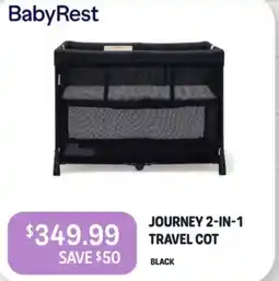 BabyRest JOURNEY 2-IN-1 TRAVEL COT