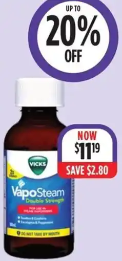 Wizard Pharmacy VICKS VapoSteam offer