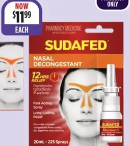 Wizard Pharmacy SUDAFED Nasal Decongestant Spray offer