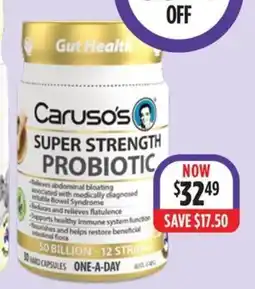 Wizard Pharmacy Caruso's super strength probiotic offer