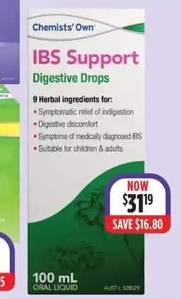 Chemists' own ibs support digestive drops