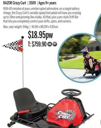 Razor Crazy Cart