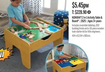 Chrisco Hampers Kidkraft2in1 Activity Table & Board offer