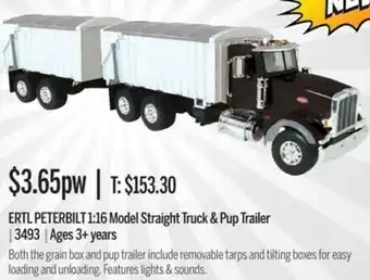 Chrisco Hampers ERTL Peterbilt 1:16 Model Straight Truck & Pup Trailer offer